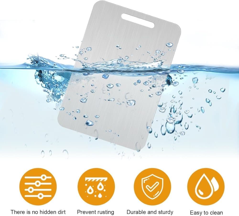 Titanium Double-Sided Cutting Board BPA-Free, 34x23 cm