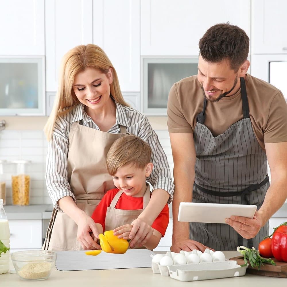 Titanium Double-Sided Cutting Board BPA-Free, 34x23 cm
