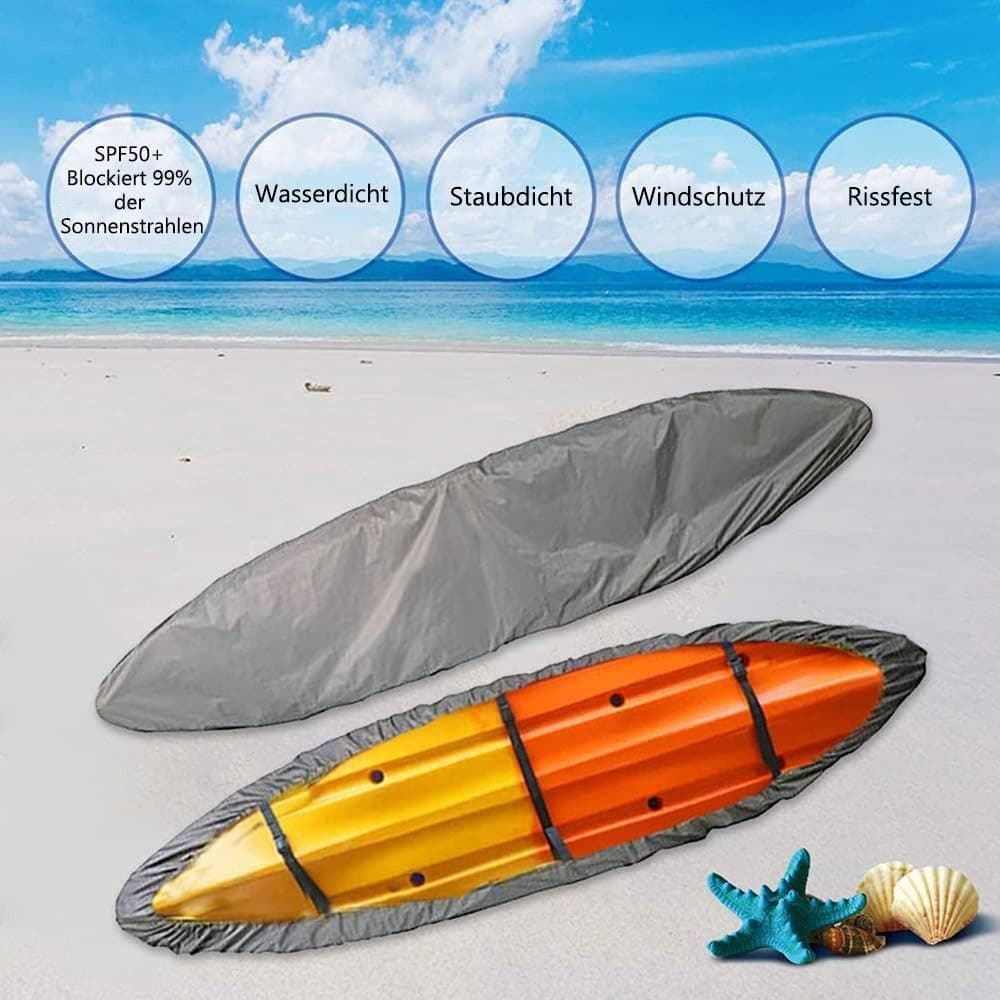 420D Waterproof Kayak Canoe SUP Cover, Universal Outdoor Boat Cover with Dust and UV Protection, S
