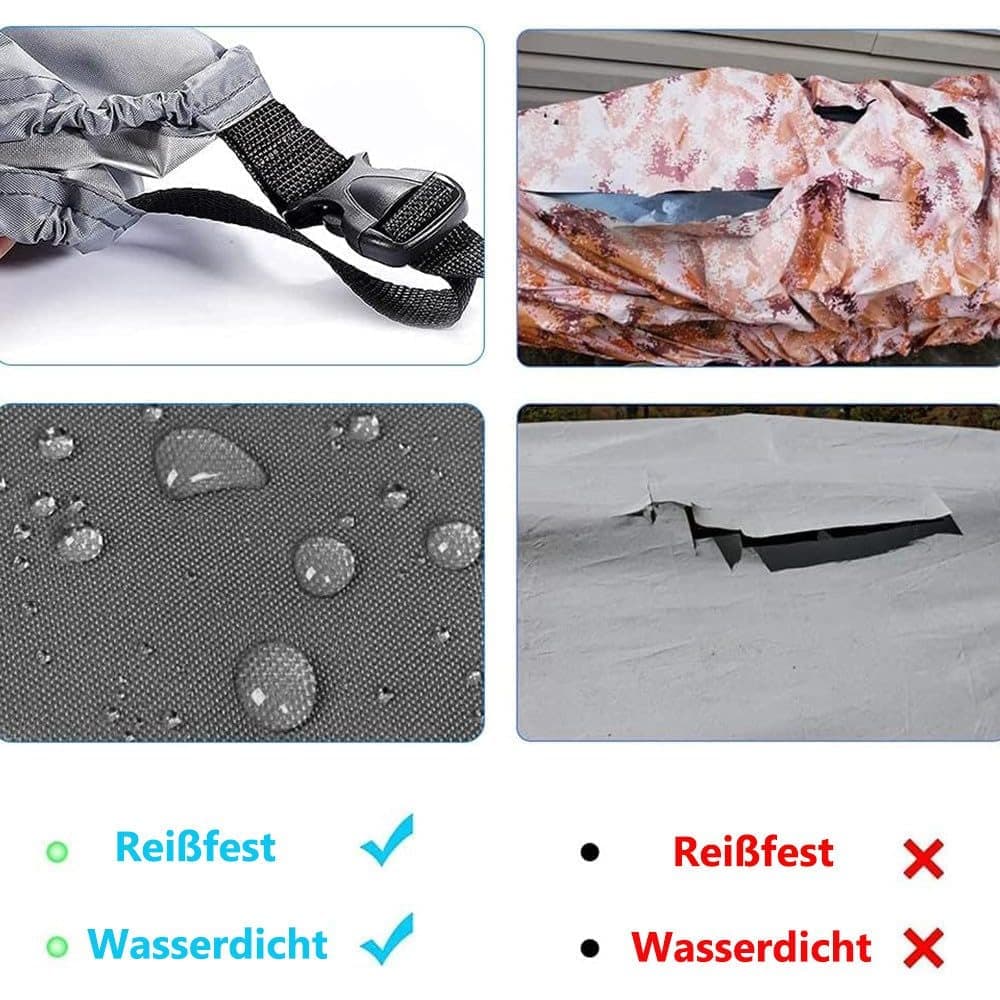 420D Waterproof Kayak Canoe SUP Cover, Universal Outdoor Boat Cover with Dust and UV Protection, 420D(L)