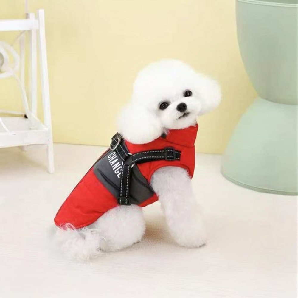 1 Piece Warm Soft Winter Dog Vest with Stand Collar, Wind and Waterproof, Multiple Colors, for Small Medium Large Dogs, XXL