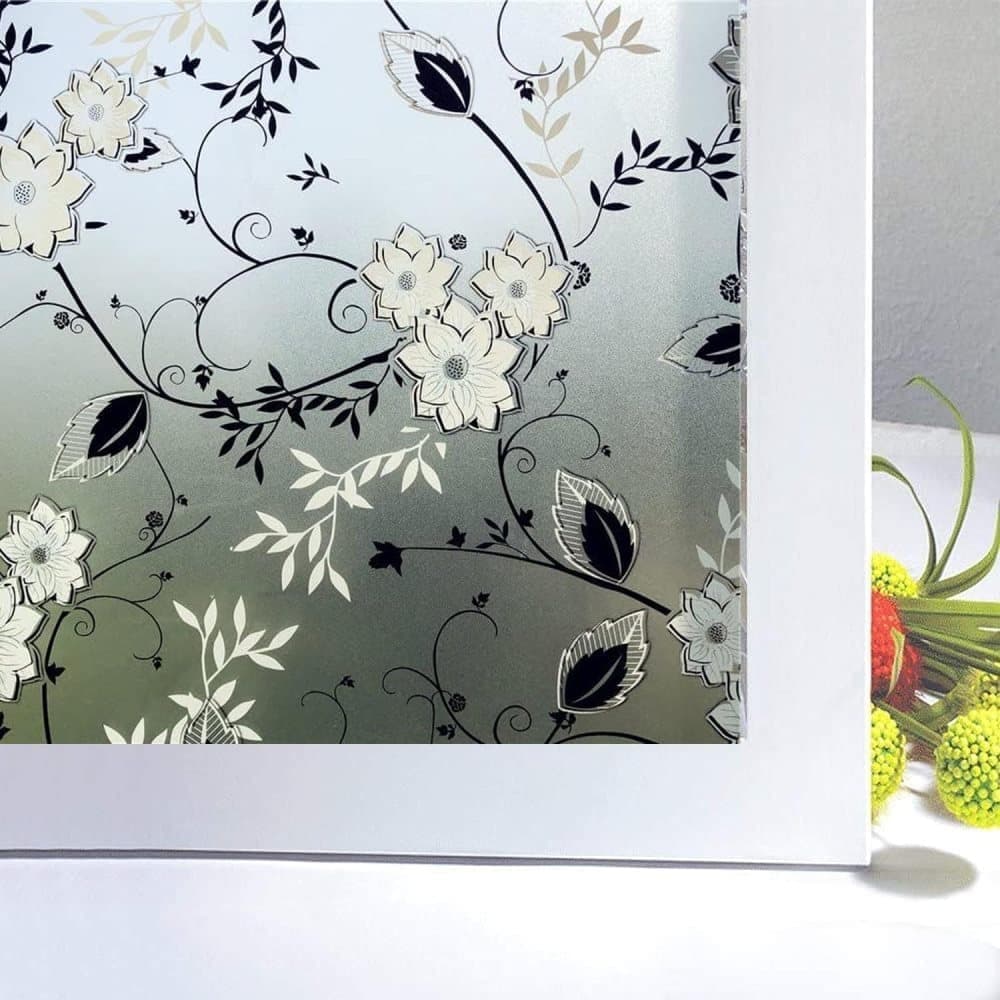 Frosted window film self-adhesive privacy protection UV protection decorative plastic for glass, 50cmx3m
