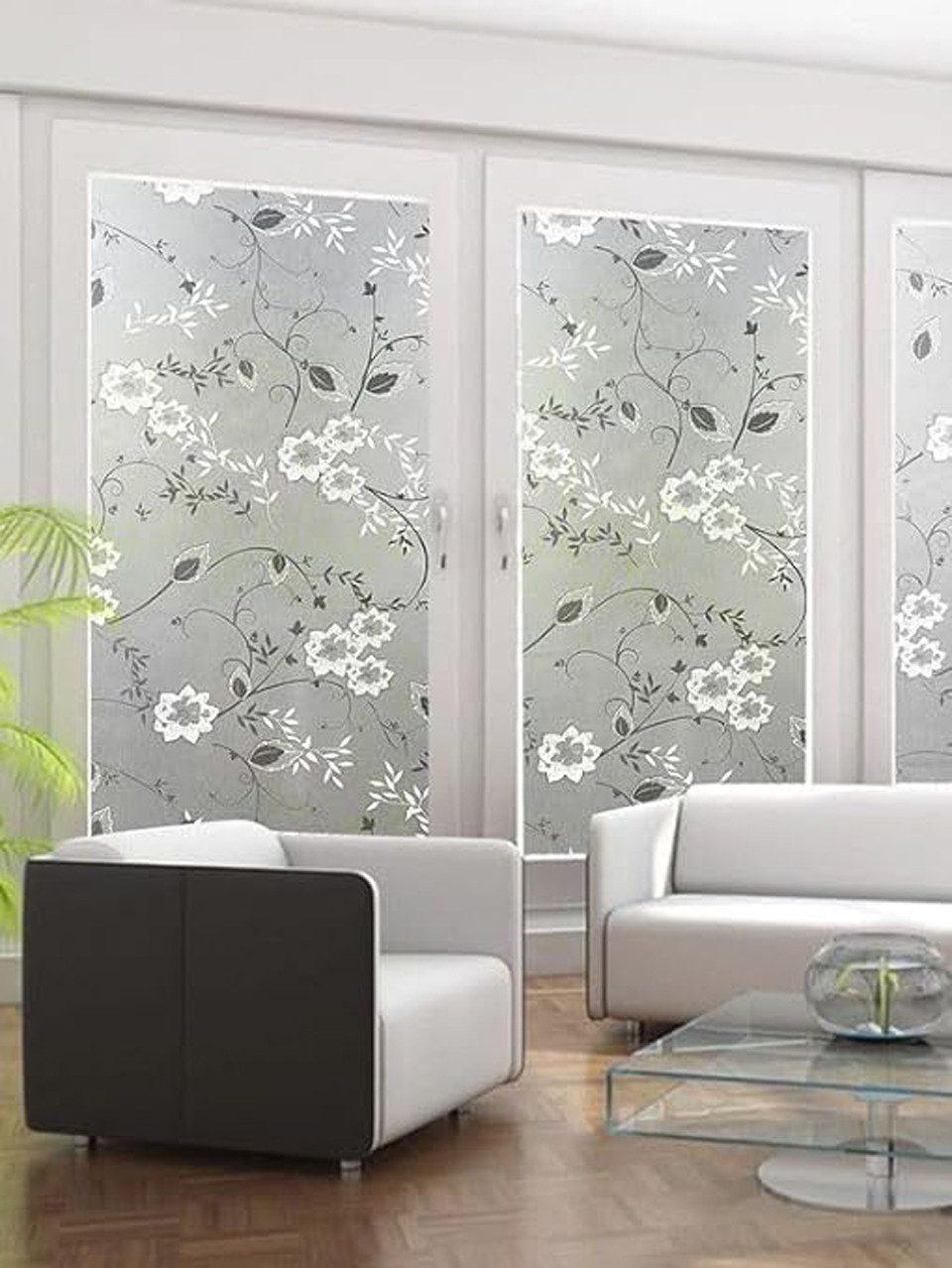 Frosted window film self-adhesive privacy protection UV protection decorative plastic for glass, 50cmx3m