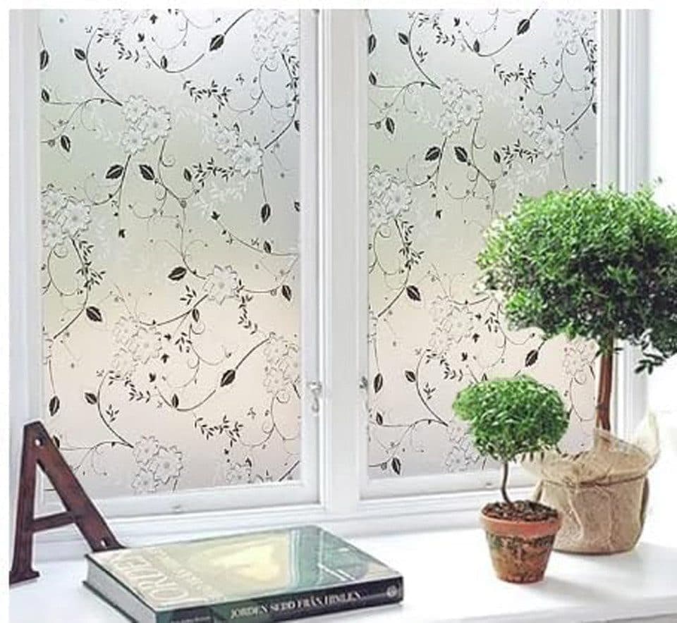 Frosted window film self-adhesive privacy protection UV protection decorative plastic for glass, 50cmx3m