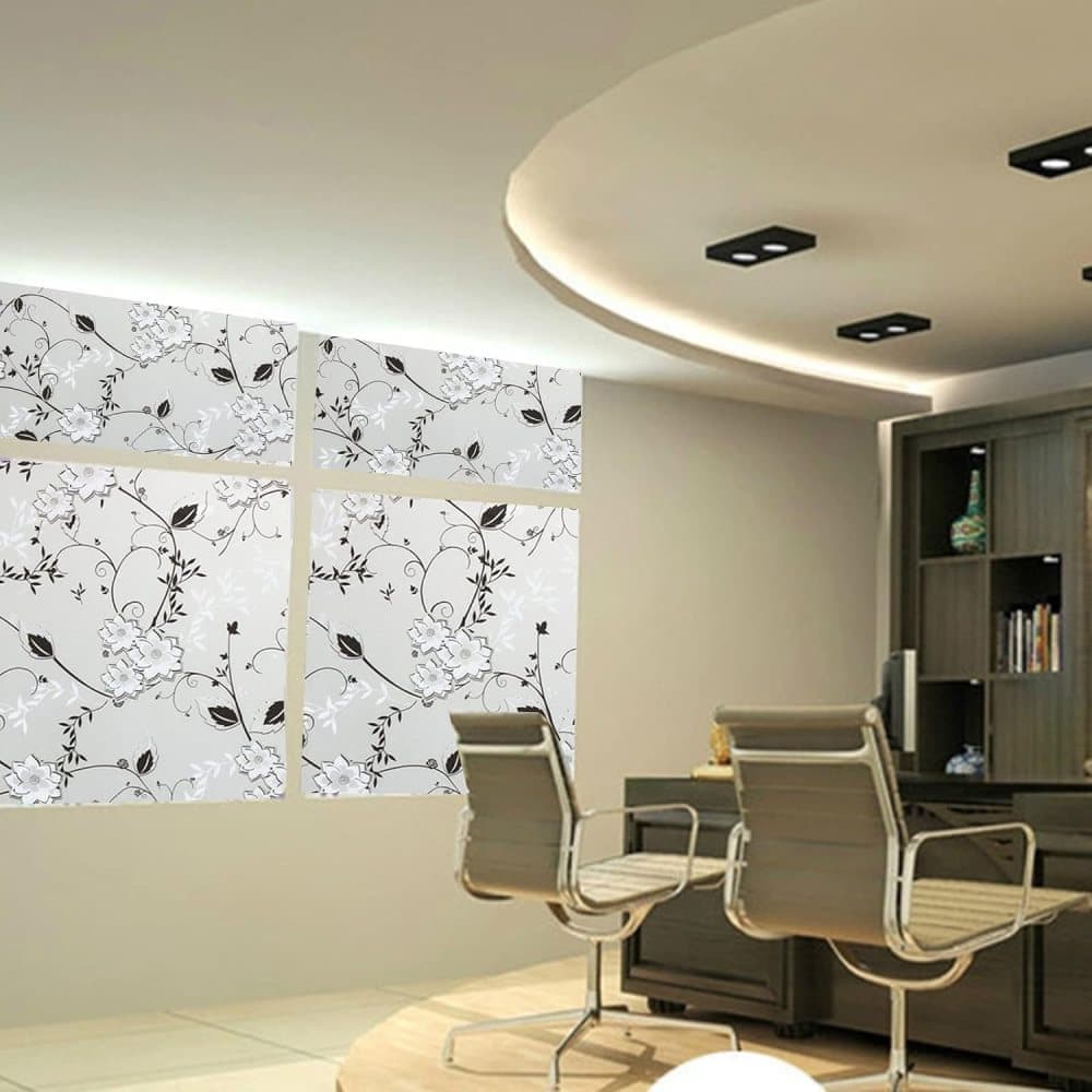Frosted window film self-adhesive privacy protection UV protection decorative plastic for glass, 50cmx3m