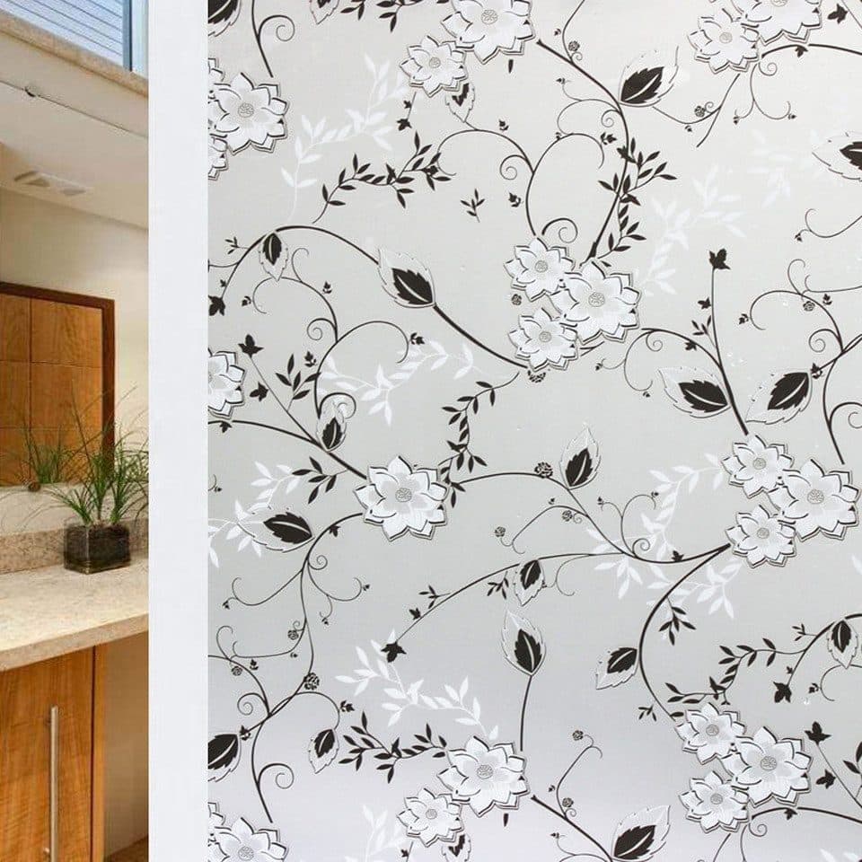 Frosted window film self-adhesive privacy protection UV protection decorative plastic for glass, 50cmx3m
