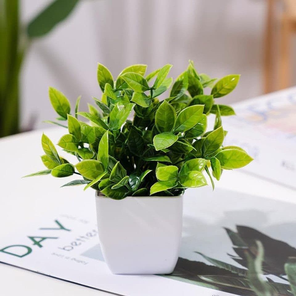 4-Pack Artificial Plants with Pot for Living Room and Office Decoration, 17x12 cm