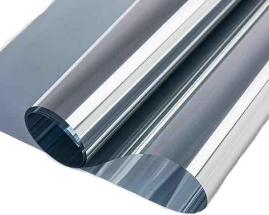 Self-Adhesive Window Film Mirror Reflective Sun Protection UV Block Heat Privacy, 50cmx5m, Gray