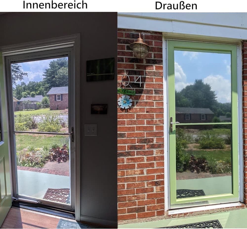 Mirror Reflective Self-Adhesive Window Film for Sun Protection UV Blocking and Privacy, Silver, 50cmx2m