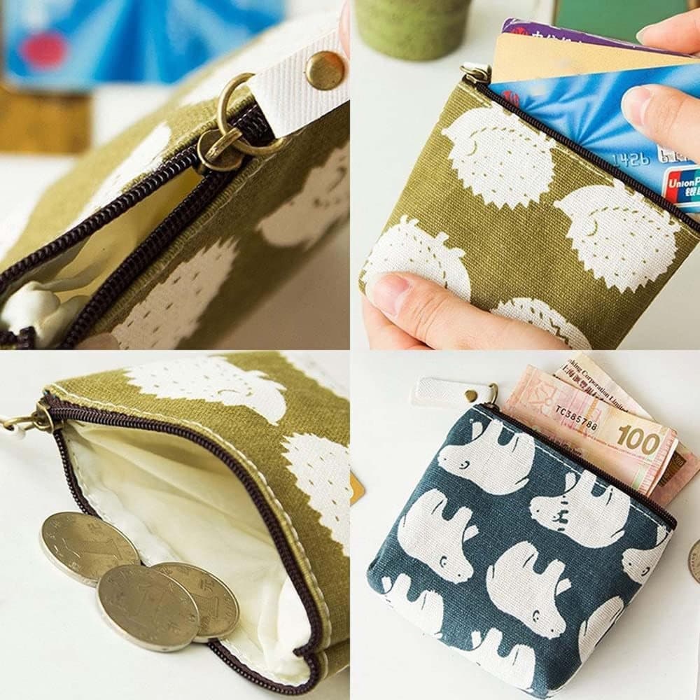 8-Pack Mini Makeup Bags with Zipper for Travel Storage, 8-Pack