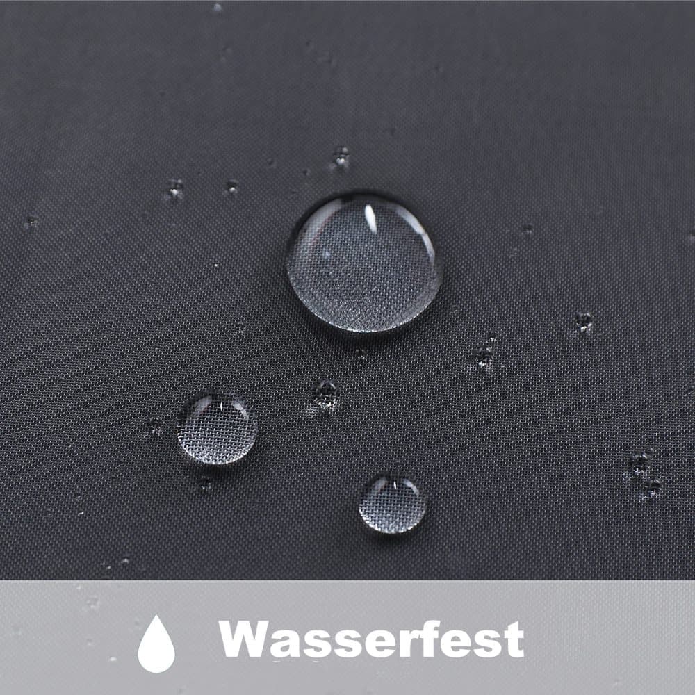 1 Pair Water Resistant Sheer Eyelet Curtains for Outdoor, 132x241 cm, Black
