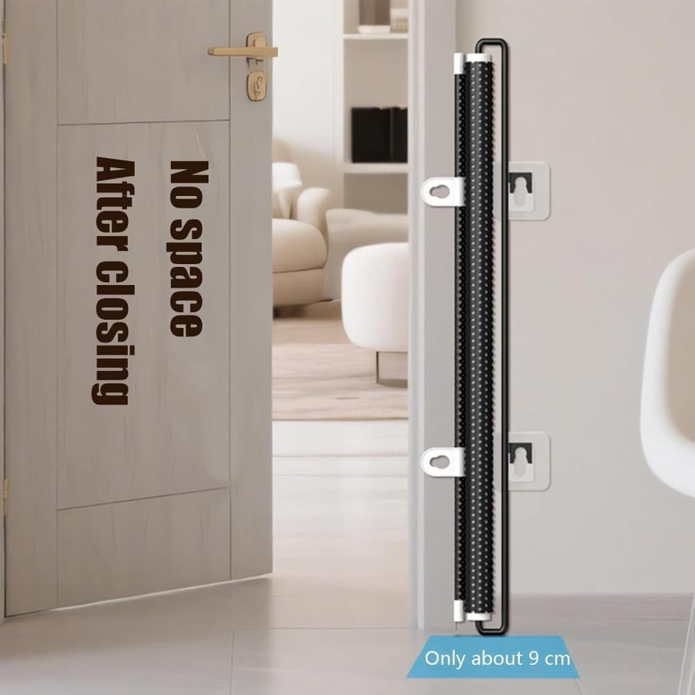 Child Safety Gate Removable for Indoors, 40/50x125 cm, Compatible with Children & Pets, Black, 50×125cm