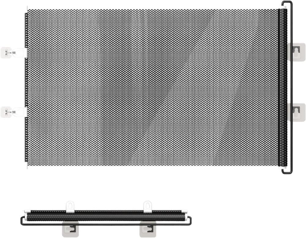 Child Safety Gate Removable for Indoors, 40/50x125 cm, Compatible with Children & Pets, Black, 50×125cm