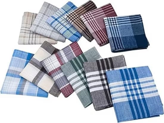 12-Piece Men's Cotton Napkin Set, 40x40 cm