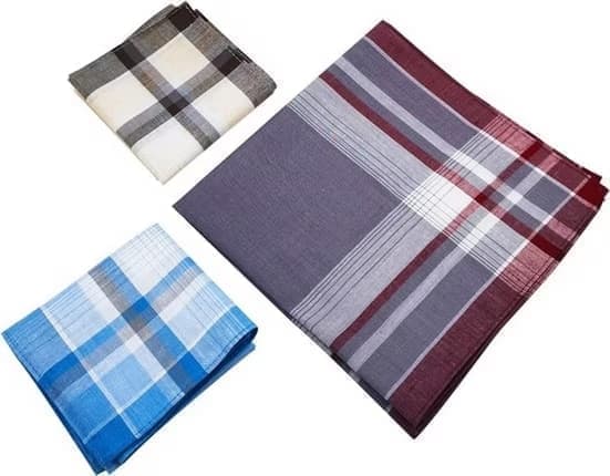 12-Piece Men's Cotton Napkin Set, 40x40 cm