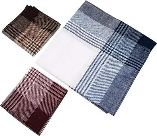 12-Piece Men's Cotton Napkin Set, 40x40 cm
