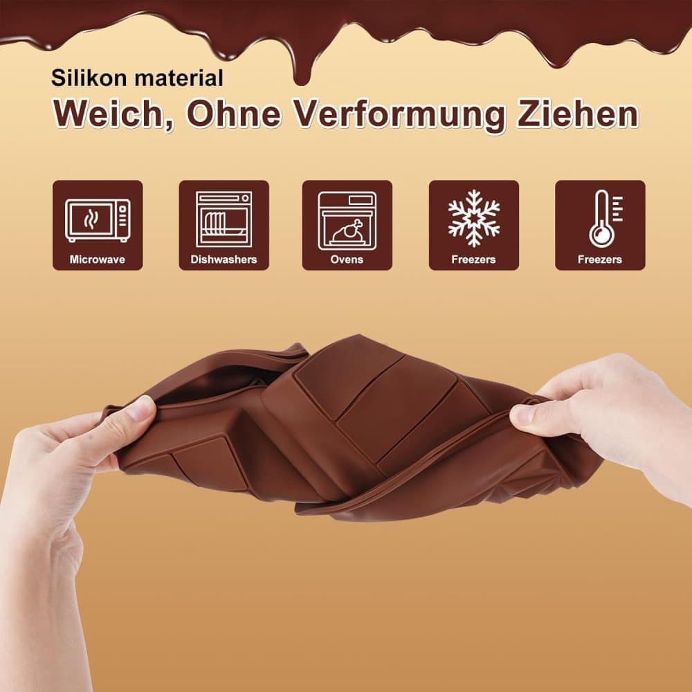 3-in-1 Chocolate Mold, Silicone BPA-Free, for Dubai