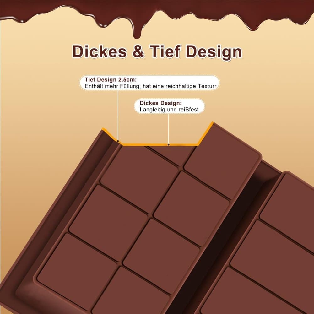 3-in-1 Chocolate Mold, Silicone BPA-Free, for Dubai