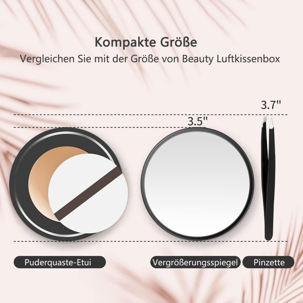 20X 30X Magnification Makeup Mirror with Tweezers, White, Practical Makeup Tool