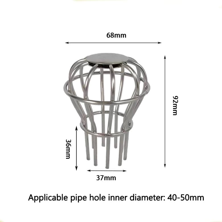 Leaf Stopper for Gutter, Ball-Shaped Drain Strainer for Roof with Large Flow Design, 68 x 92mm