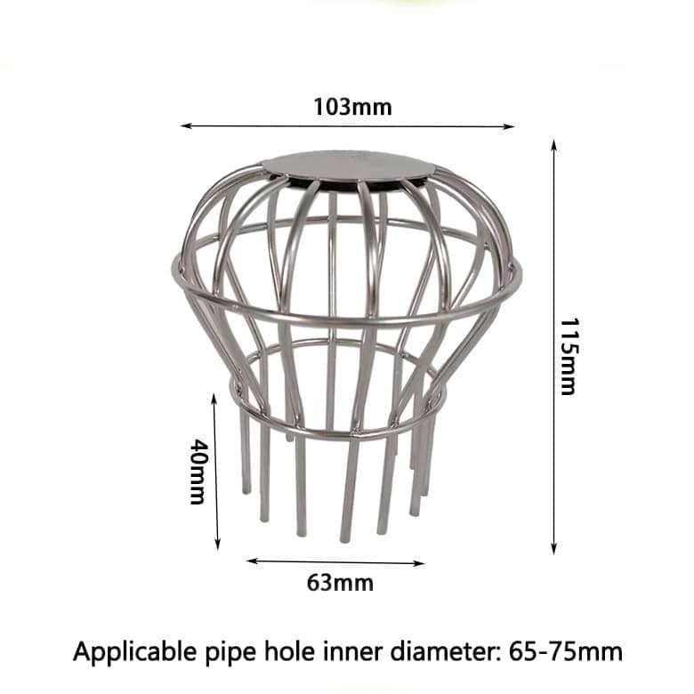 Leaf Stopper for Gutter, Ball-Shaped Floor Drain Strainer with Large Flow Design, 103 x 115mm