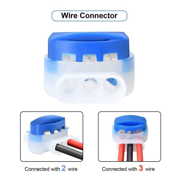 10 Pack Waterproof ABS Gel-filled Cable Connectors for Robotic Lawn Mower, with Resin for Garden Electrical Wire Repair, 10pcs