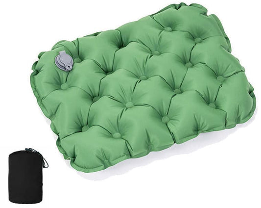 Inflatable Seat Cushion Stool, Lightweight Portable Waterproof for Outdoors and Offices, Green