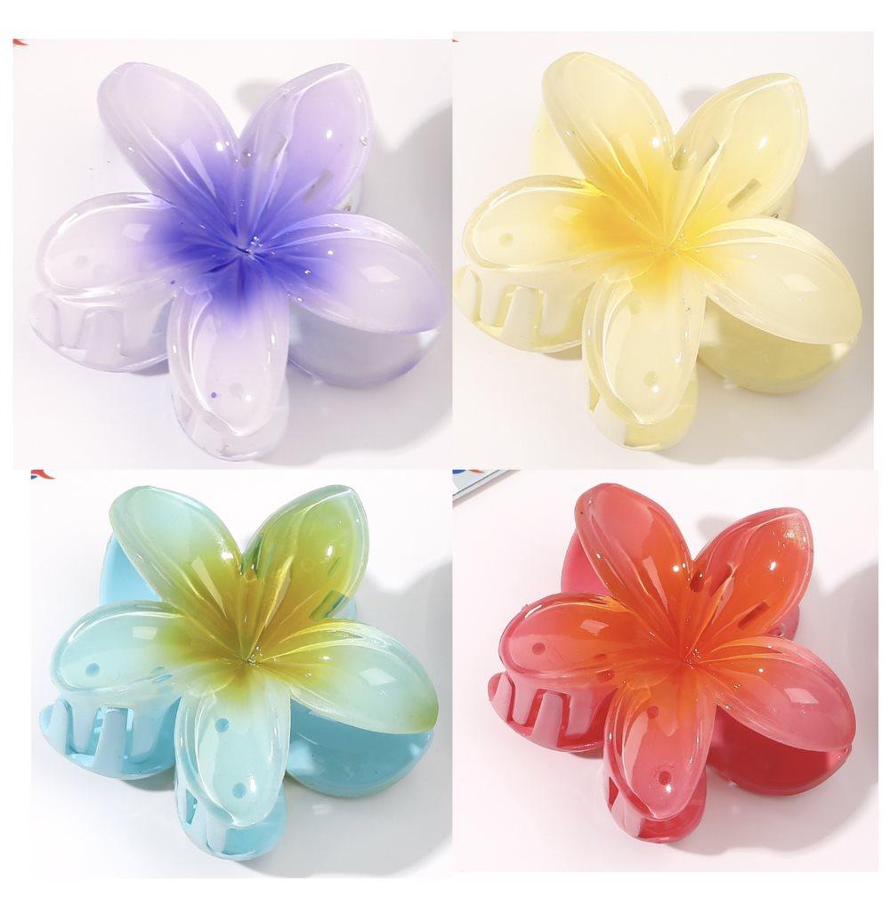 Anti-Slip Flower Hair Clips 4-Pack, Non-Slip Floral Hair Accessories for Women and Girls