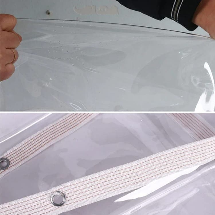 Waterproof Tarpaulin 1x5m, Transparent PE Film for Garden and Camping, Rainproof, 1x5m