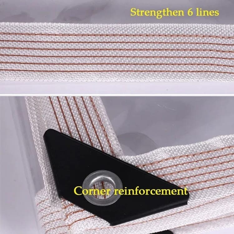 Waterproof Tarpaulin 2x5m and 2x3m, Transparent PE Film for Garden and Camping, Rainproof