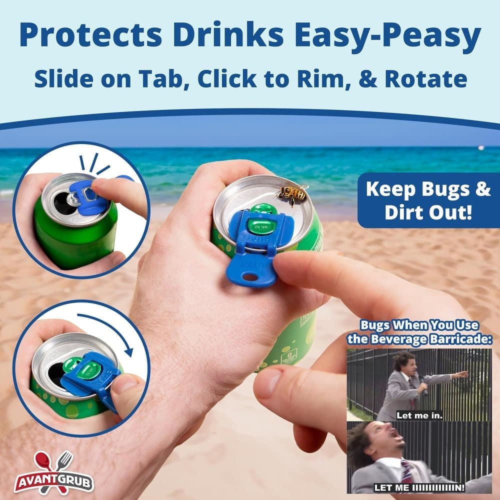 6-Pack Reusable Can Opener and Bottle Opener, Finger Protector, Multi-Colored