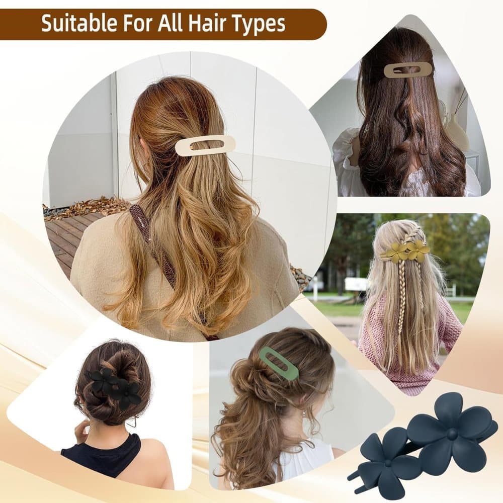 6-Pack Large Hair Clips, Anti-Slip Strong Grip for Daily Use, 11 cm