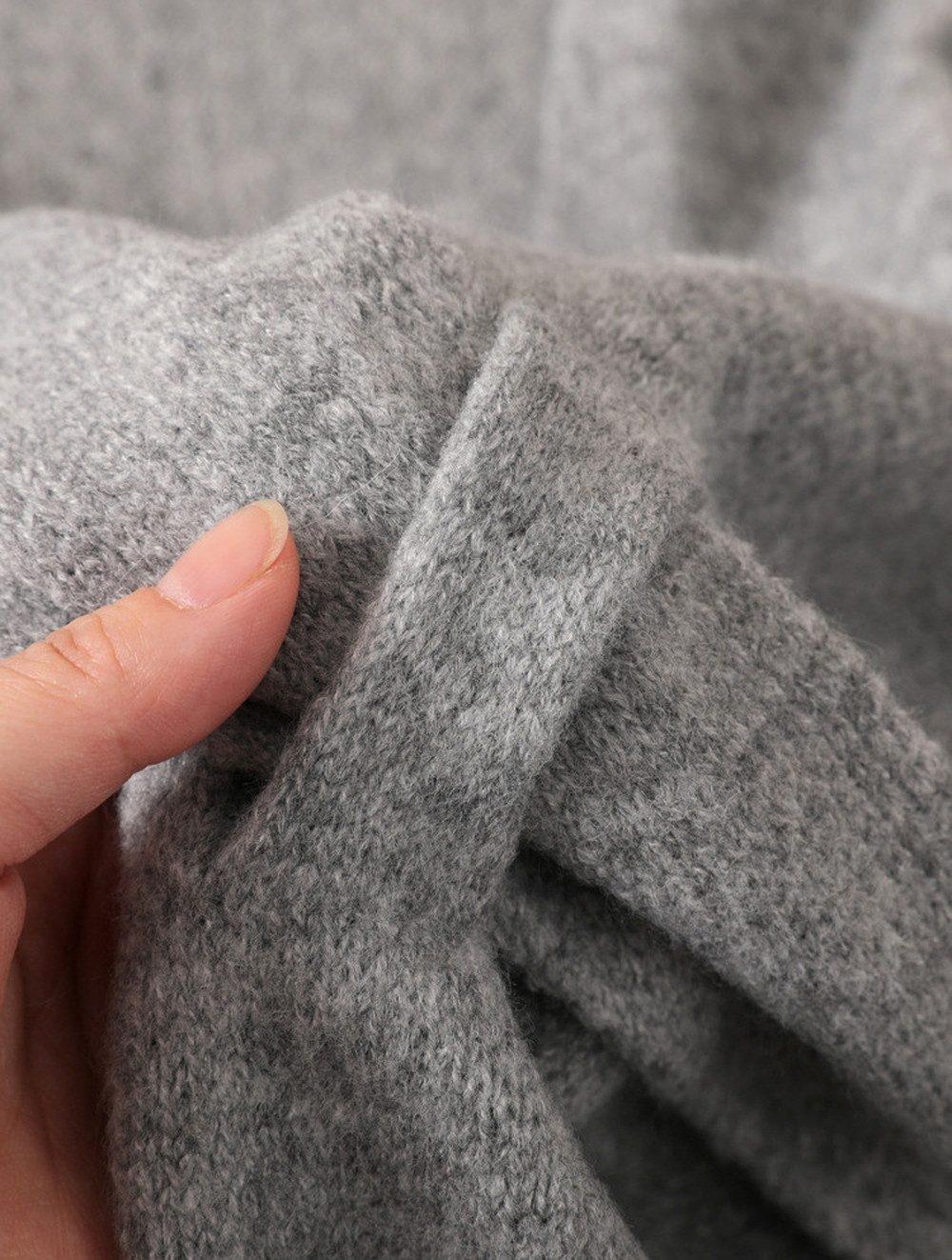 Women's Faux Cashmere Shawl Scarf Warm Extra-Long Large Triangular Wrap, 180 x 70 cm, Beige, Ideal for Party Wedding Evening Outfits
