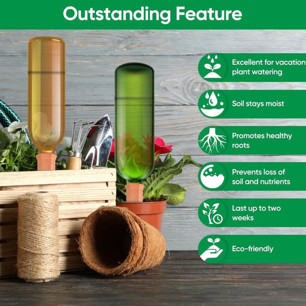 8pcs Clay Cones Watering Cones Plant Water Dispenser, 8cm