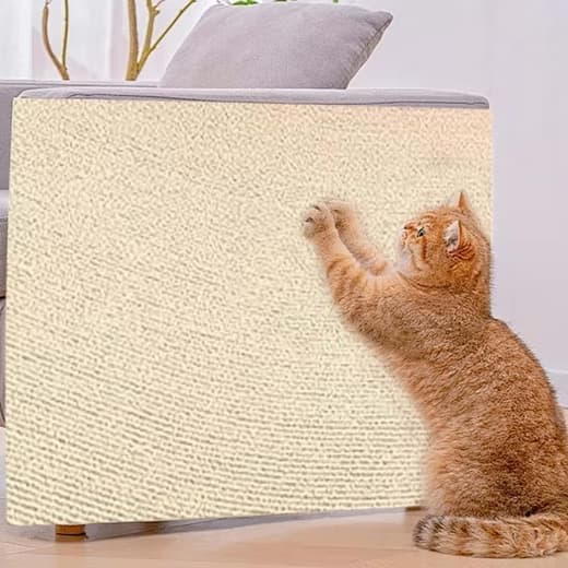 Self-adhesive cat scratching board wall and sofa protector DIY corner mat for cats, 40cm x 200cm, compatible with Wood