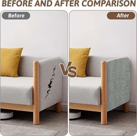 Self-Adhesive Cat Scratching Board, Wall and Sofa Protector for Cats, DIY Corner Mat, Light Gray, 40cm x 200cm
