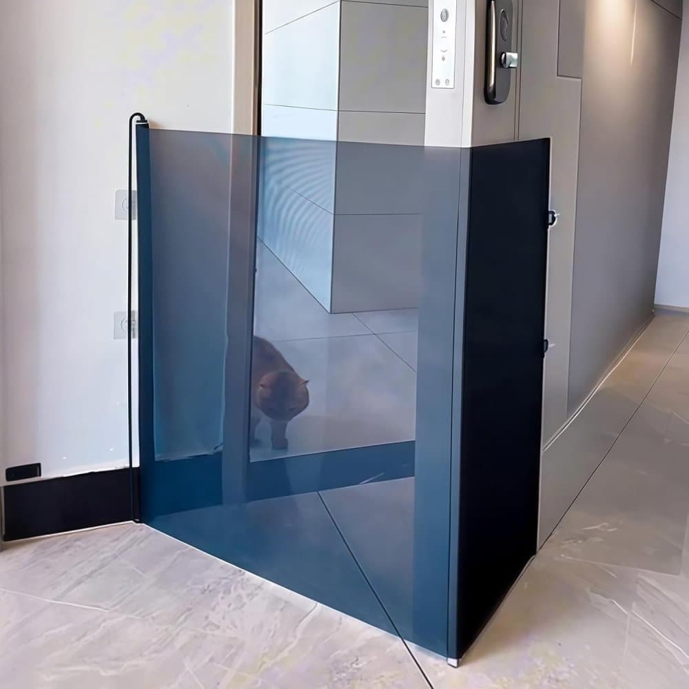 50x125cm Retractable Safety Gate for Dogs and Cats, Portable for Doors and Stairs, with Protective Fence