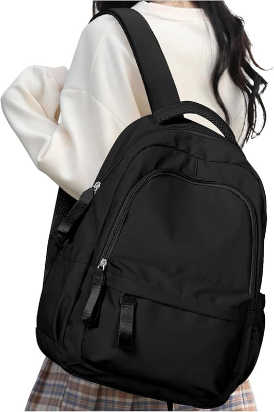 14-inch Waterproof Lightweight Laptop Backpack for School and University, Black