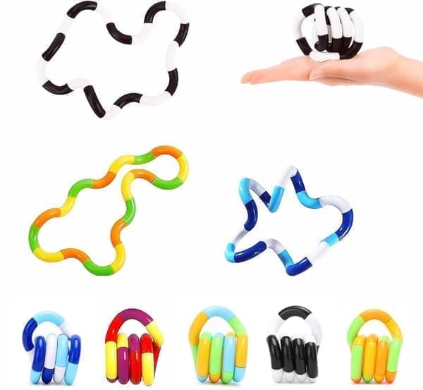 5-Pack Multicolor Silent Antistress Spinning Toys, Sensory Fidget Toys for Kids and Adults, Stress Relief, 2.4\