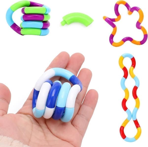 5-Pack Multicolor Silent Antistress Spinning Toys, Sensory Fidget Toys for Kids and Adults, Stress Relief, 2.4\