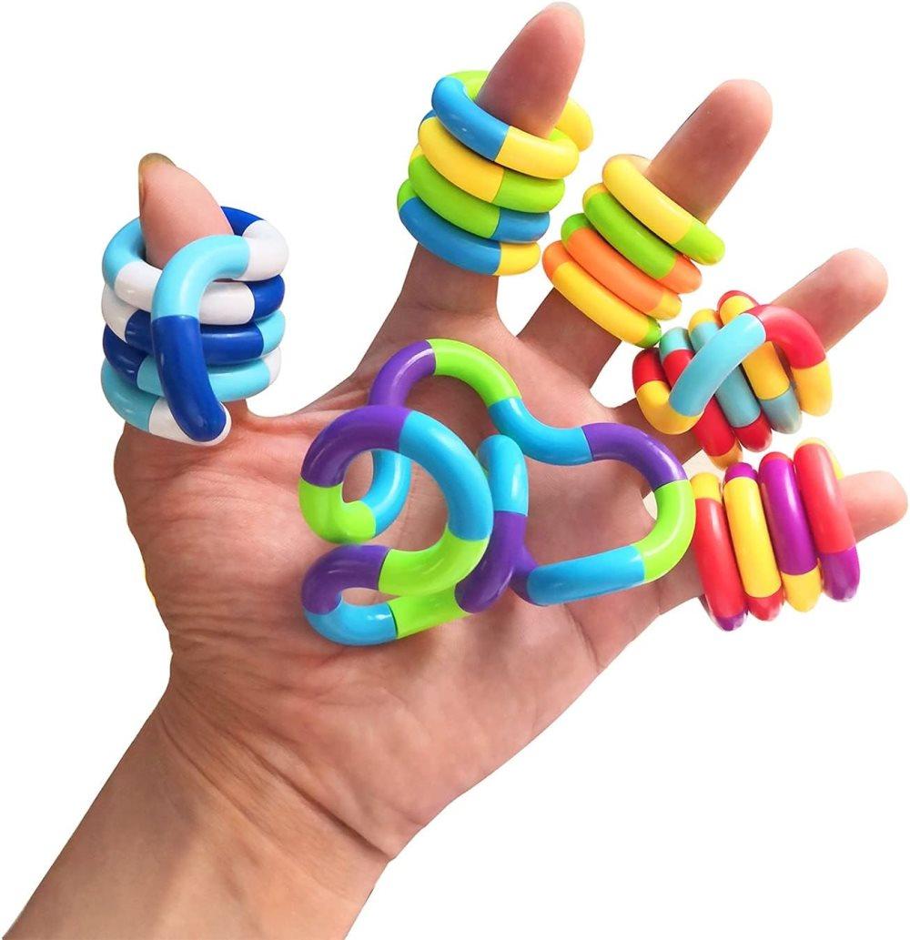 5-Pack Multicolor Silent Antistress Spinning Toys, Sensory Fidget Toys for Kids and Adults, Stress Relief, 2.4\