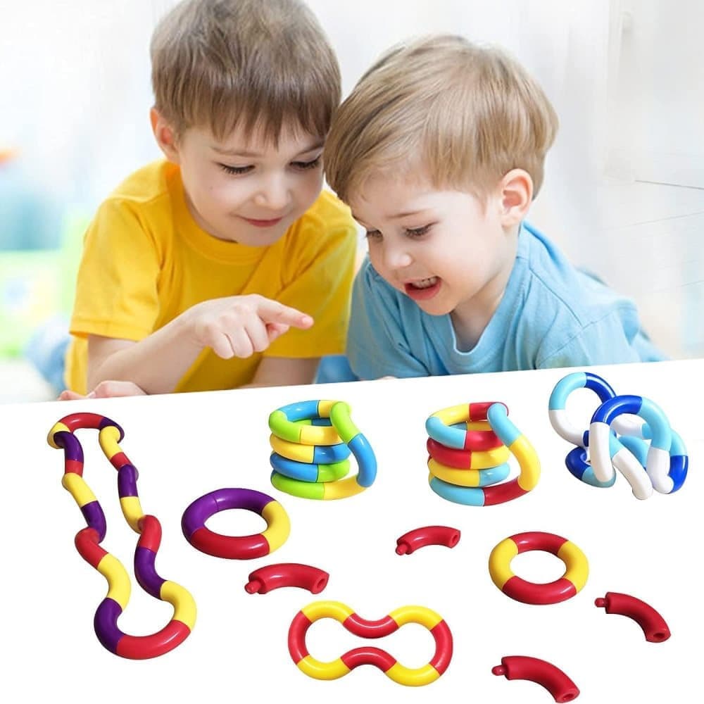 5-Pack Multicolor Silent Antistress Spinning Toys, Sensory Fidget Toys for Kids and Adults, Stress Relief, 2.4\