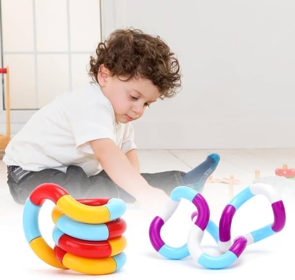 5-Pack Multicolor Silent Antistress Spinning Toys, Sensory Fidget Toys for Kids and Adults, Stress Relief, 2.4\