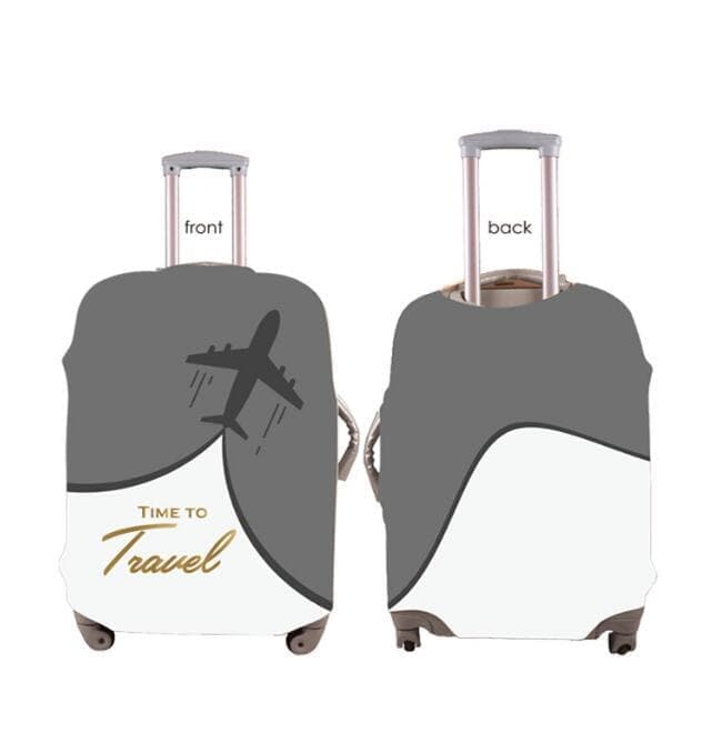 Elastic Suitcase Cover Travel Luggage Protective Cover Scratch Resistant, for Trolley Case, 22-24 inch, Gray