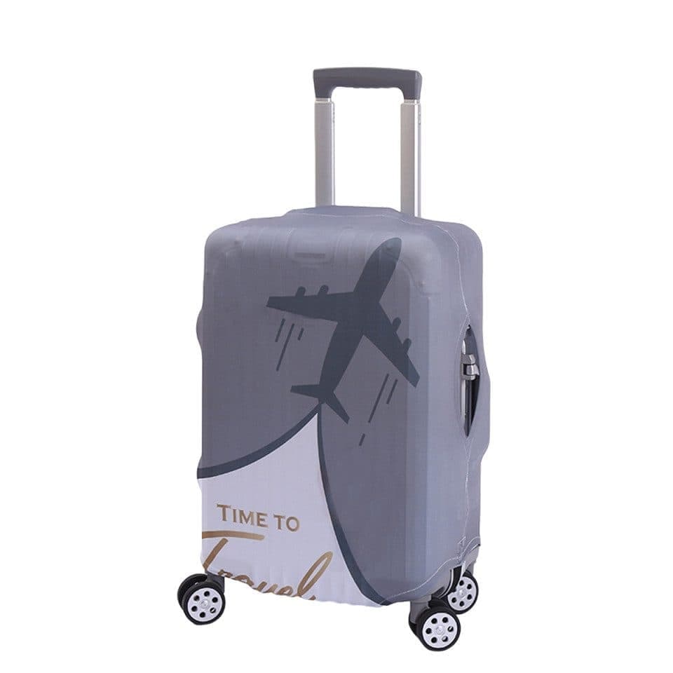 Elastic Suitcase Cover Travel Luggage Protective Cover Scratch Resistant Gray, XL (29-32 inch)