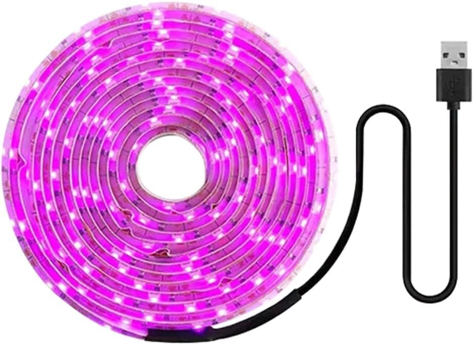 USB LED Grow Light Full Spectrum for Small Plants and Greenhouse, 2M, Compatible with USB