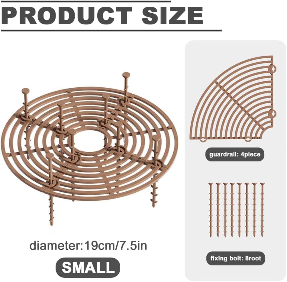 2-pack Brown Pot Covers, Waterproof and Cuttable, Prevents Pets from Digging, Compatible with Indoor and Outdoor Gardens, S