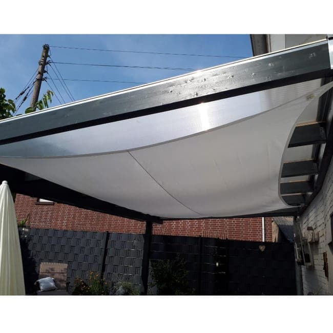 UV Protective Waterproof Sun Sail 1 Piece, 3x5M, Gray for Garden Terrace Pool and Camping