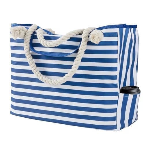 Large Waterproof Beach Bag for Women, Extra Large, Blue