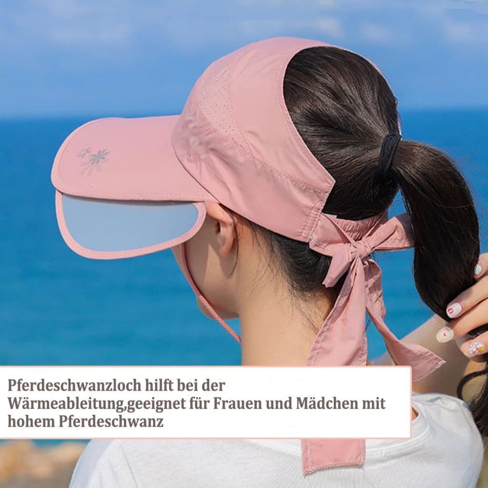 Women's Sun Hat Wide Brim UV Protective Golf Hat for Outdoor, One Size